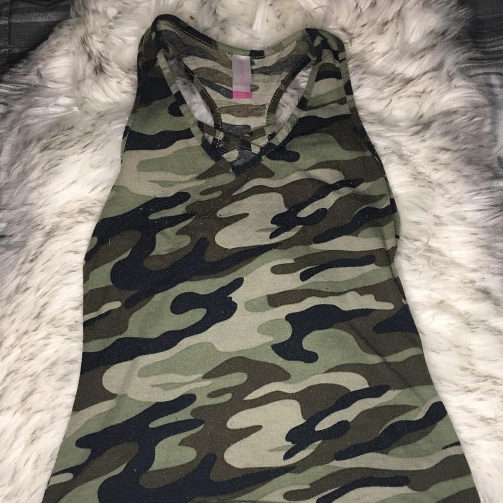 No Boundaries Camo Tank Top Girls Small